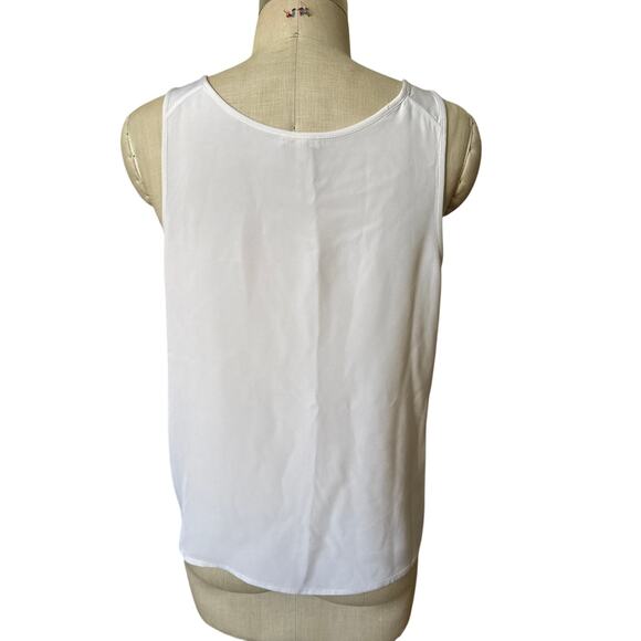 Cuyana White Silk Tank Shirt Size Large - Picture 3 of 5